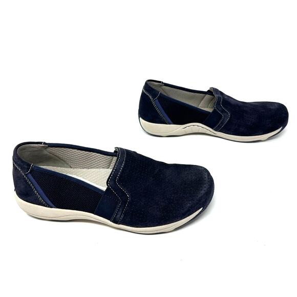 Dansko Size 7 Loafer Black Suede Slip On Comfort Sole Walking Everyday Casual - Picture 3 of 7